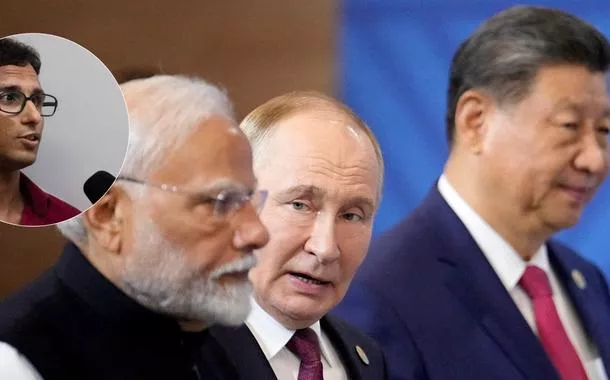 Professor Eden Pereira, Narendra Modi, Vladimir Putin e Xi Jinping