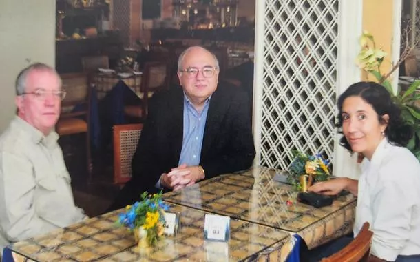 Luis Fernando Verissimo e Regina Zappa