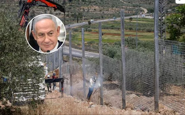 Benajmin Netanyahu, primeiro-ministro israelense, e a Cisjordânia