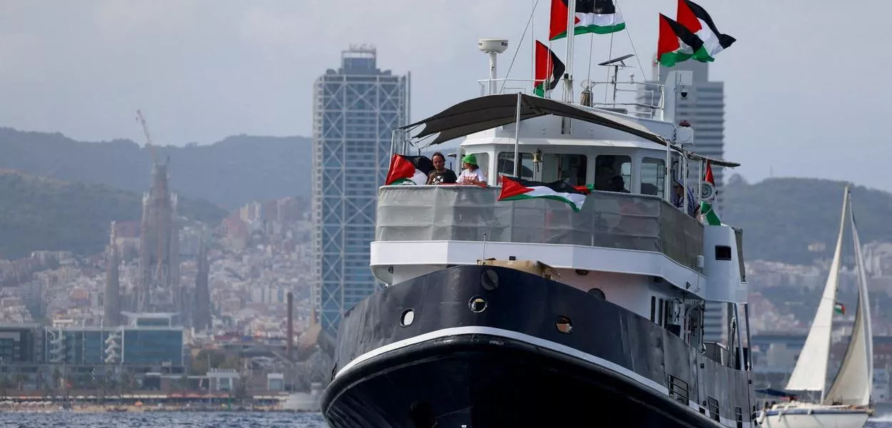 Flotilha humanitária, incluindo Greta Thunberg, parte da Espanha para Gaza
31/08/2025
REUTERS/Nacho Doce