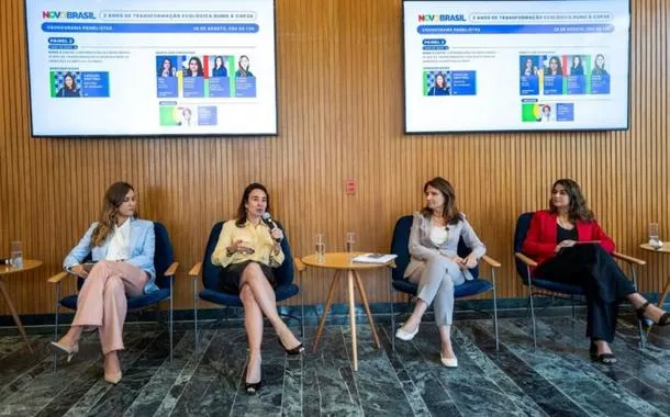Autoridades do Governo e representantes do setor privado, academia e sociedade civil participaram do painel “Novo Brasil: dois anos transformando a economia para um desenvolvimento justo e sustentável”