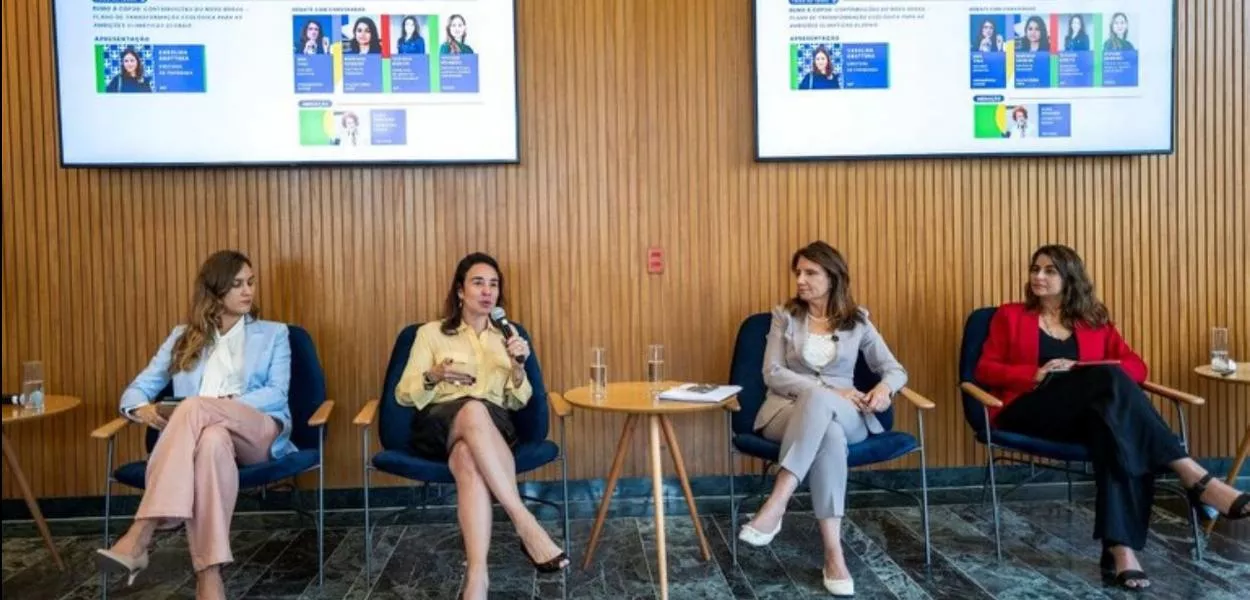 Autoridades do Governo e representantes do setor privado, academia e sociedade civil participaram do painel “Novo Brasil: dois anos transformando a economia para um desenvolvimento justo e sustentável”