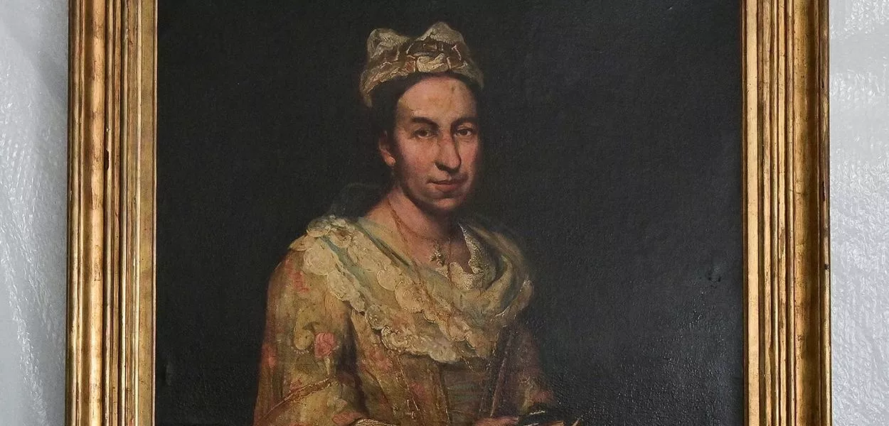 Retrato da Contessa Colleoni pelo artista italiano Giuseppe Ghislandi, pintura icônica roubada décadas atrás pelos nazistas03/09/2025REUTERS/Jose Scalzo