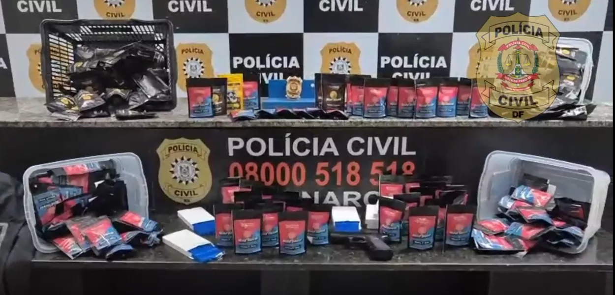 Materiais apreendidos durante a Operação Psicose