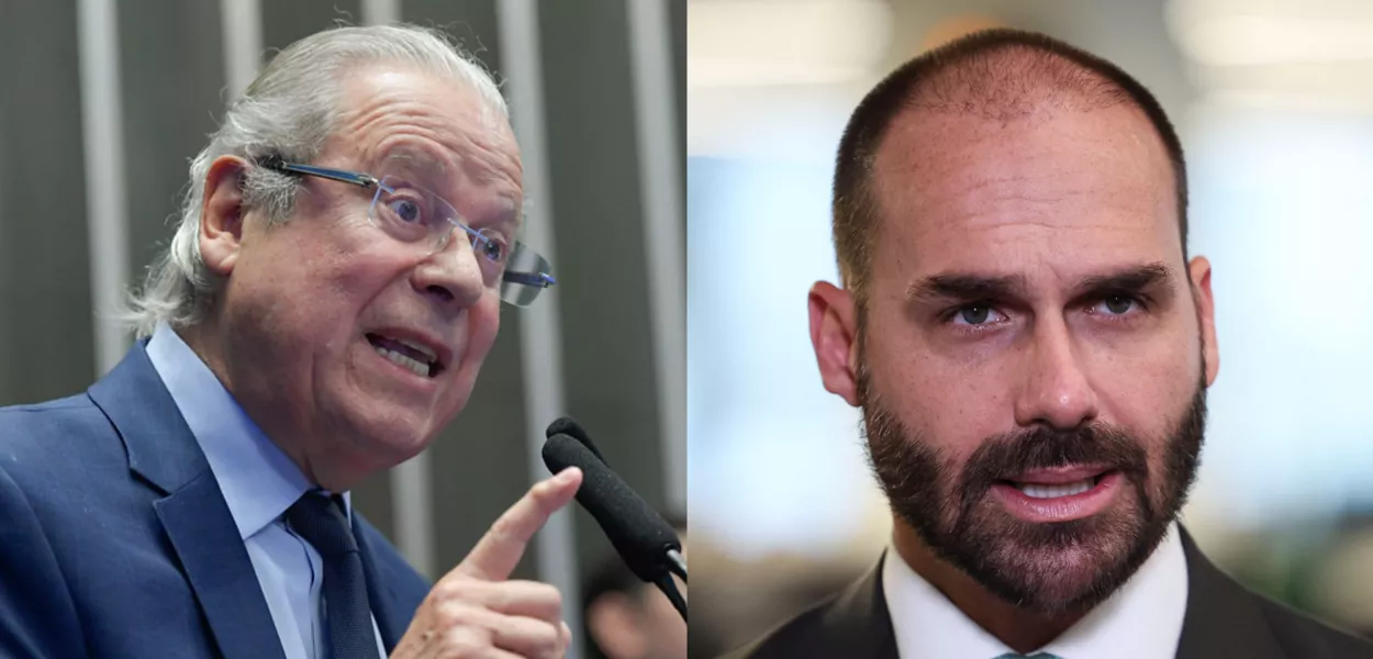 José Dirceu e Eduardo Bolsonaro