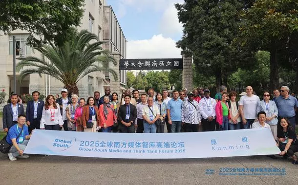 Jornalistas reunidos em Kunming para o Fórum de Mídia e Think Tanks do Sul Global