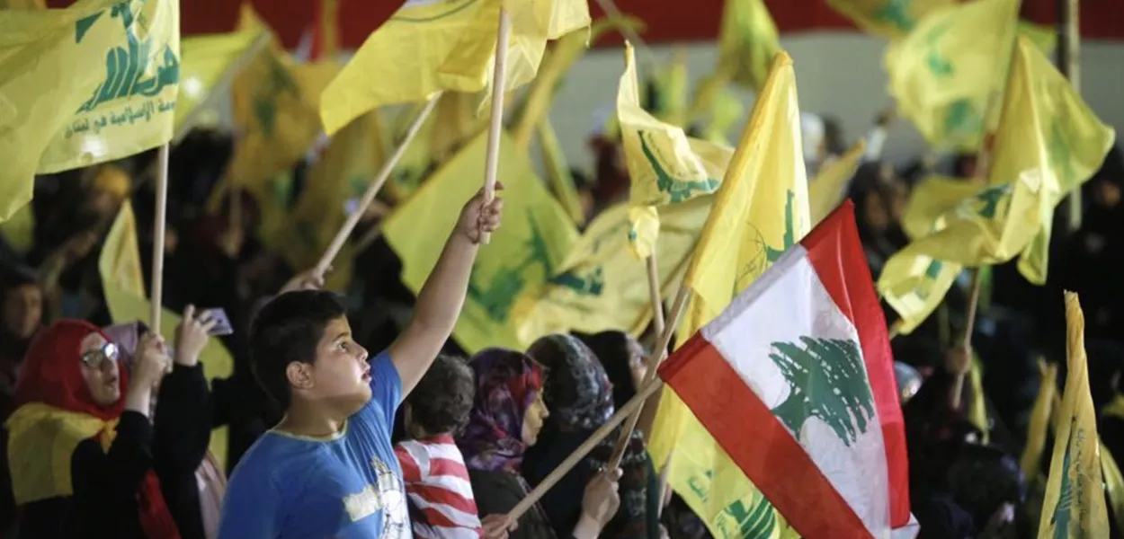 Apoiadores do Hezbollah no Líbano