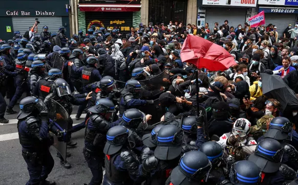 Protesto na França