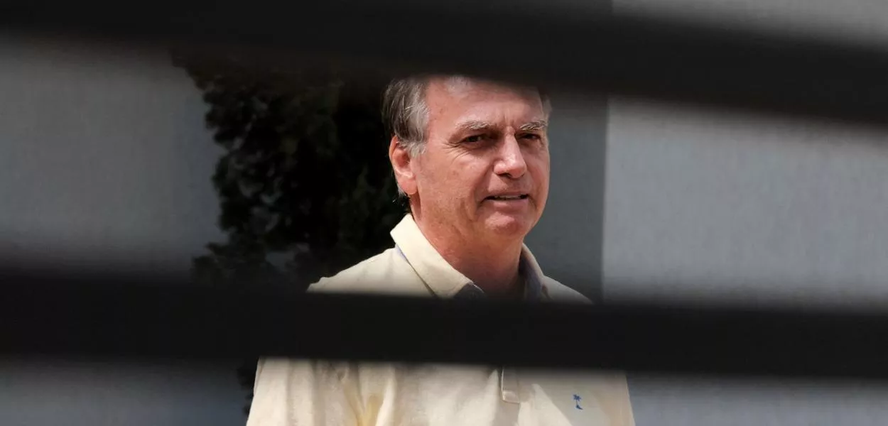 Ex-presidente Jair Bolsonaro em sua casa em Brasília onde cumpre prisão domiciliar - 03/09/2025  