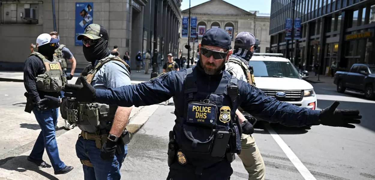 Operação do ICE em Chicago, nos EUA
