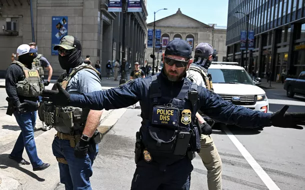 Operação do ICE em Chicago, nos EUA