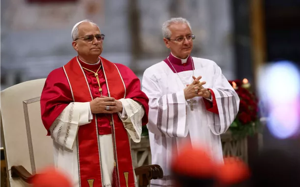 Papa Leão 14 conduz celebração na Basílica de São Paulo, em Roma
