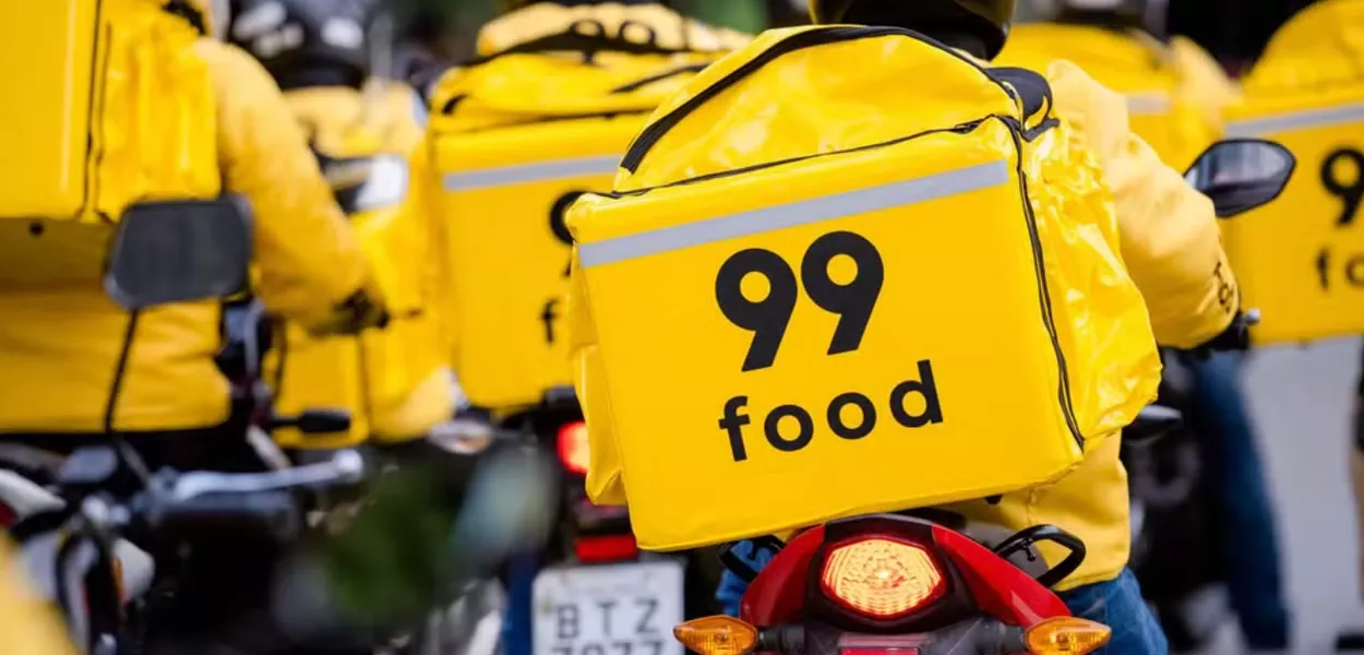 Entregadores da 99 Food