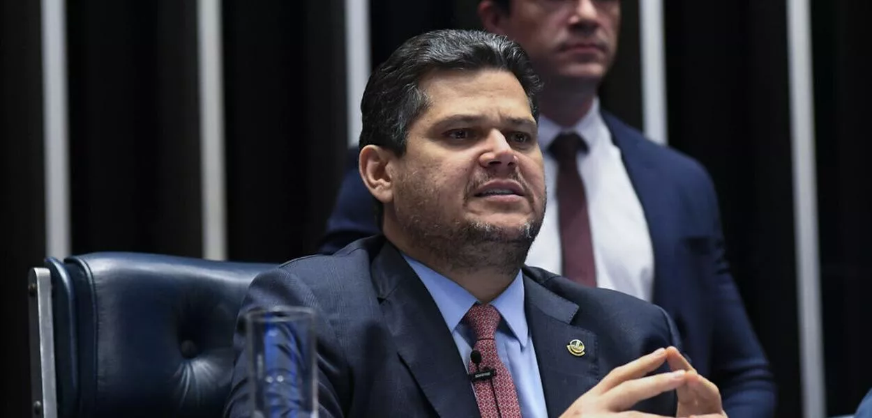 O presidente do Senado, Davi Alcolumbre (União Brasil-AP)