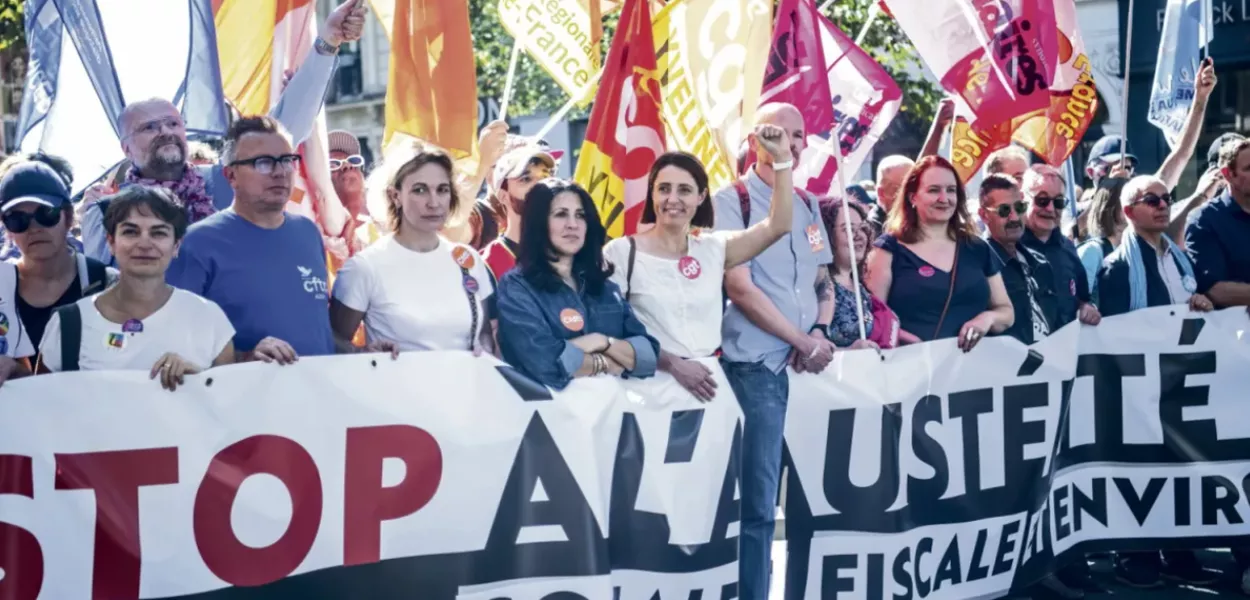 Manifestação contra política de arrocho na França 