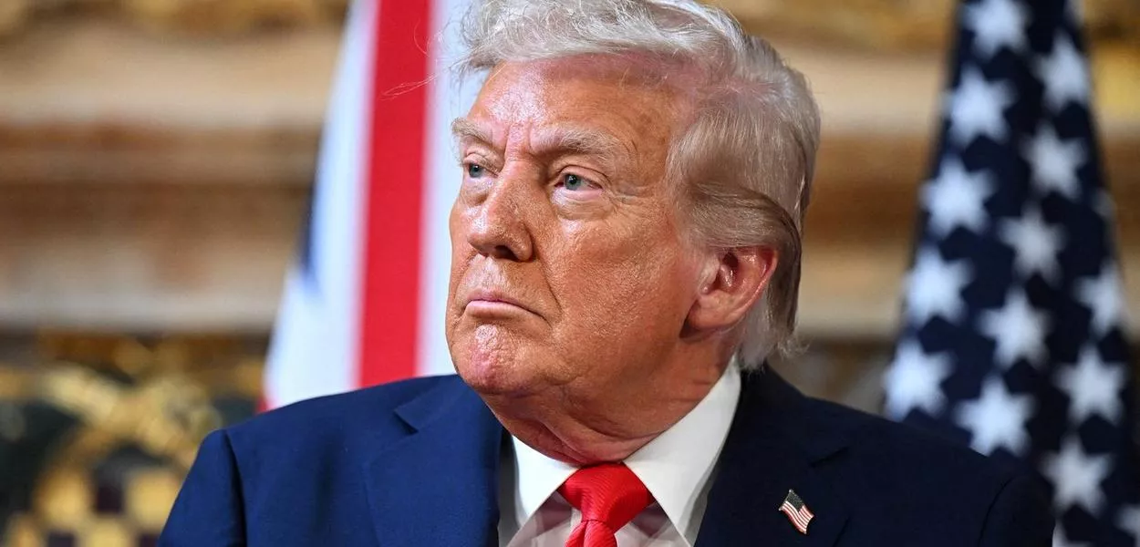 Presidente dos EUA, Donald Trump, durante visita ao Reino Unido - 18/09/2025