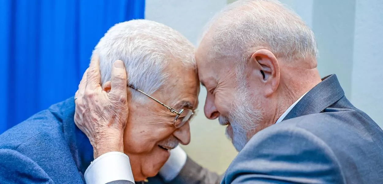 25.09.2024 - O presidente Luiz Inácio Lula da Silva, durante Encontro com o presidente da Autoridade Palestina, Mahmoud Abbas - Sede das Nações Unidas - Nova York-EUA