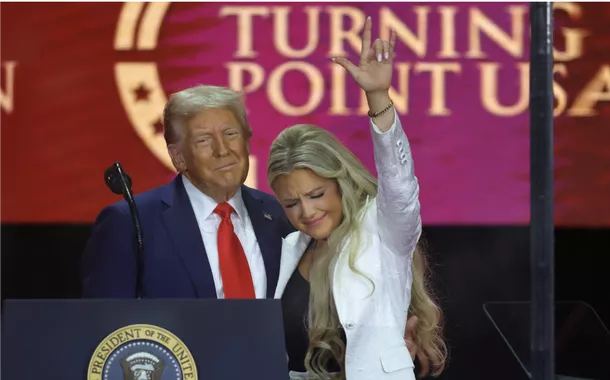 Trump no funeral de Charlie Kirk