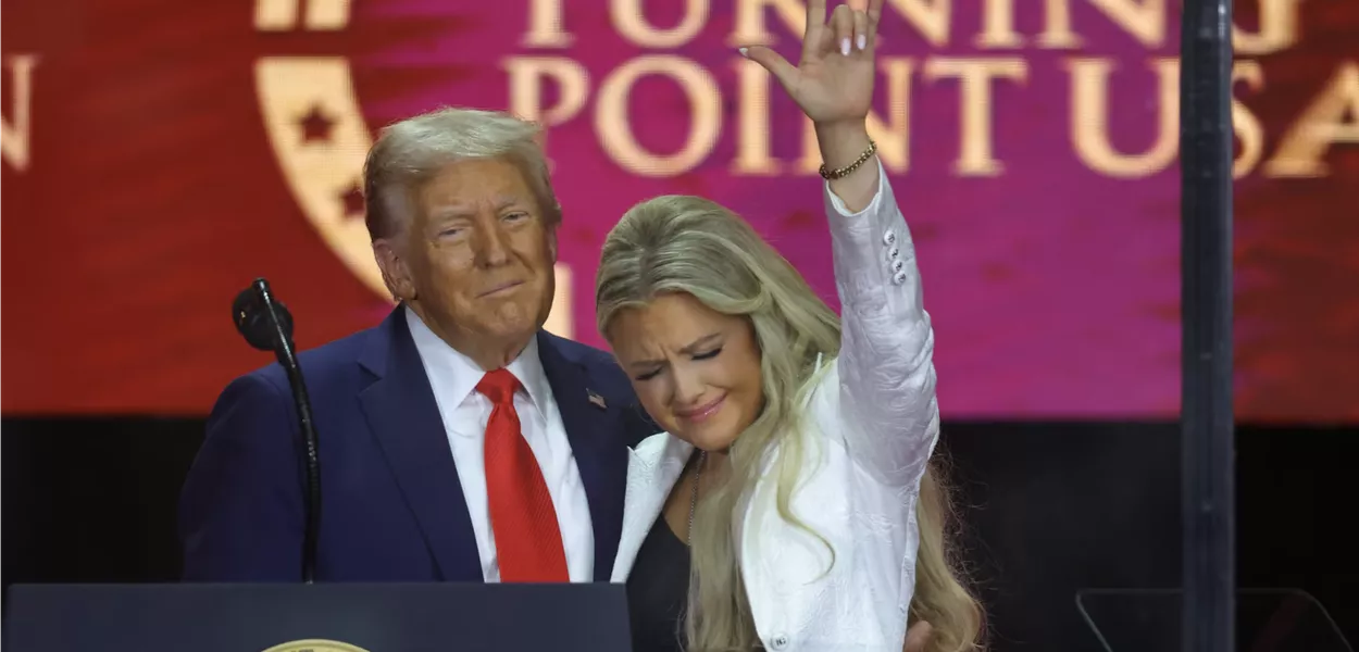 Trump no funeral de Charlie Kirk