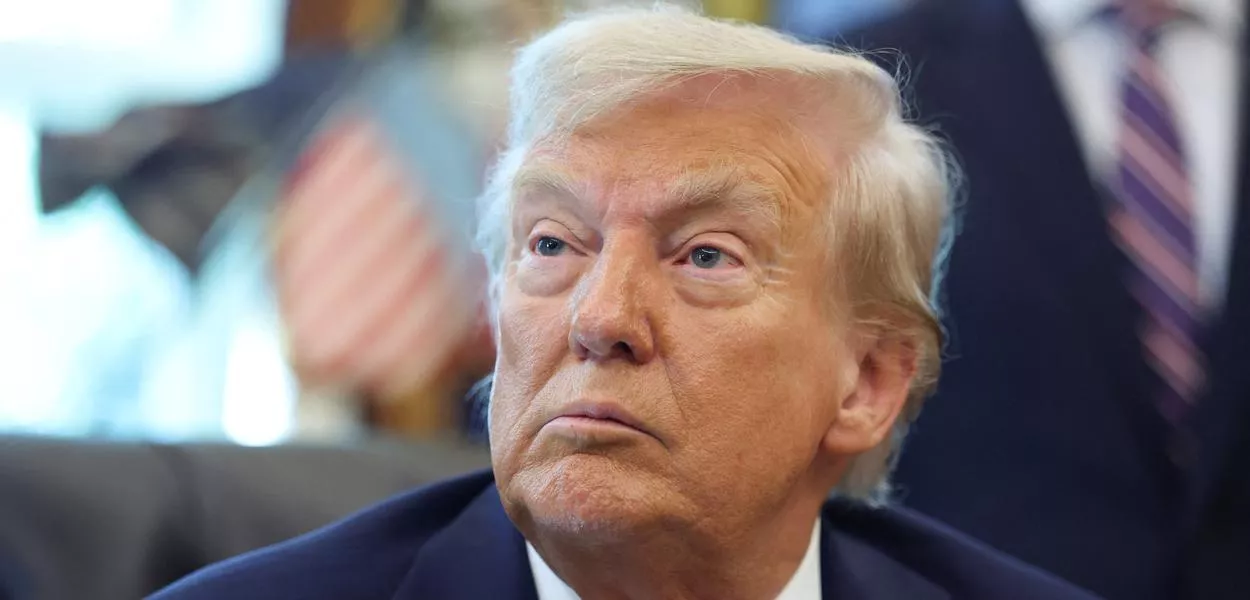 O presidente dos EUA, Donald Trump, na Casa Branca