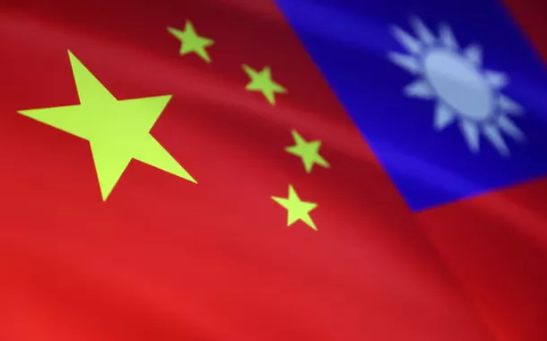 Bandeira da China e de Taiwan