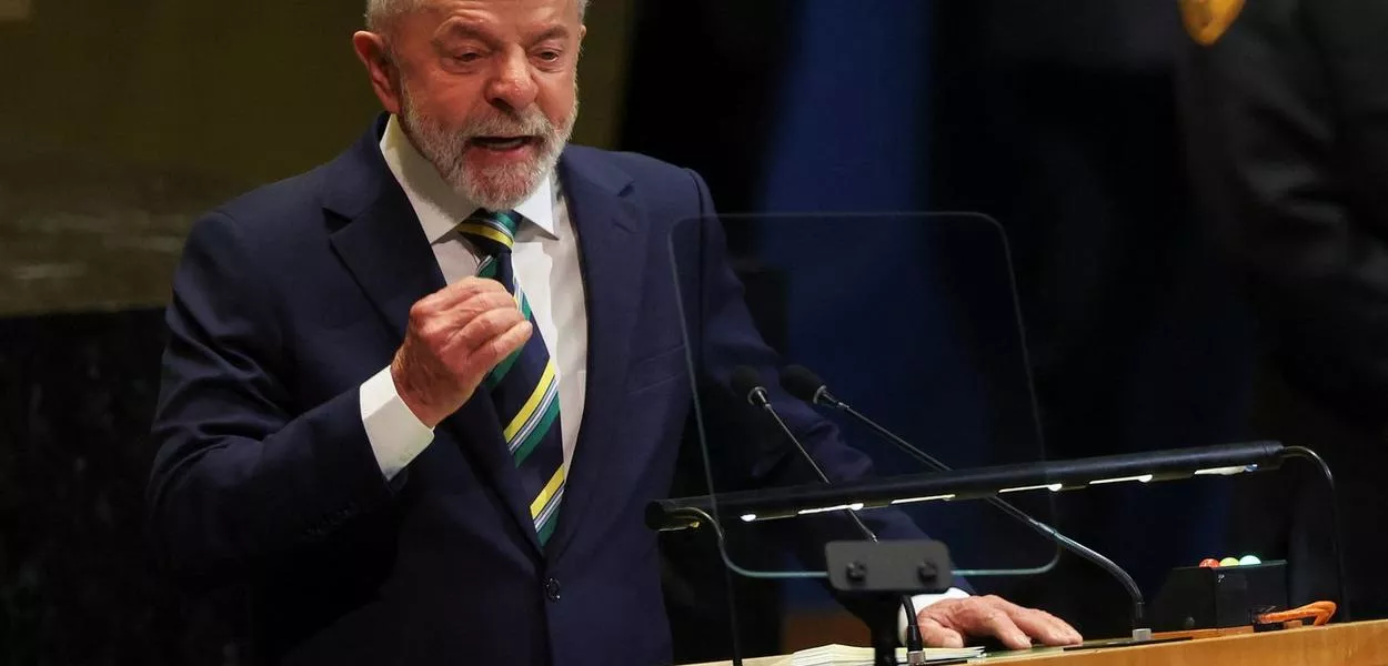 Presidente Lula em discurso na ONU
23/9/2025 REUTERS/Shannon Stapleton