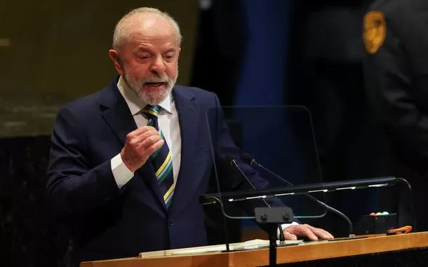 O presidente Lula em discurso na ONU - 23/9/2025   