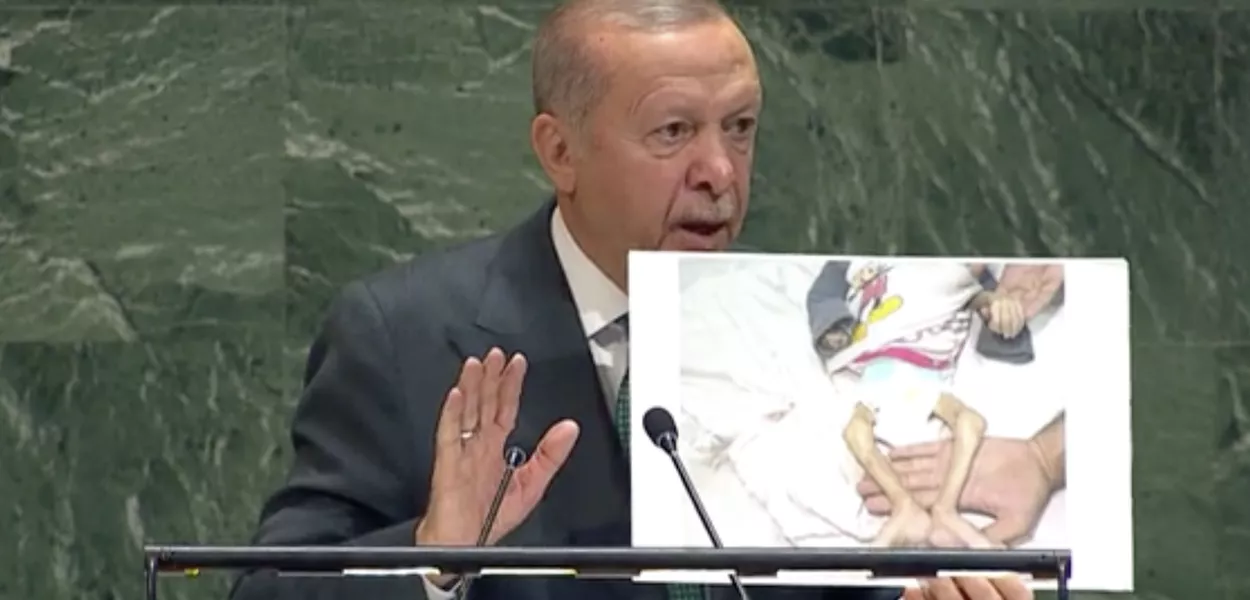 Erdogan na Assembleia Geral da ONU em Nova York - 23 de setembro de 2025