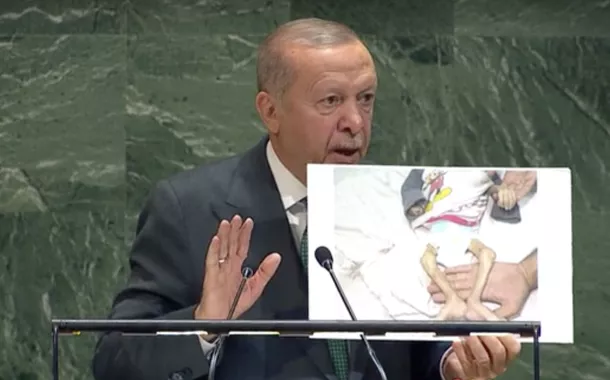 Erdogan na Assembleia Geral da ONU em Nova York - 23 de setembro de 2025
