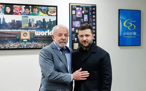 Presidentes do Brasil e Ucrânia, Lula e Zelensky