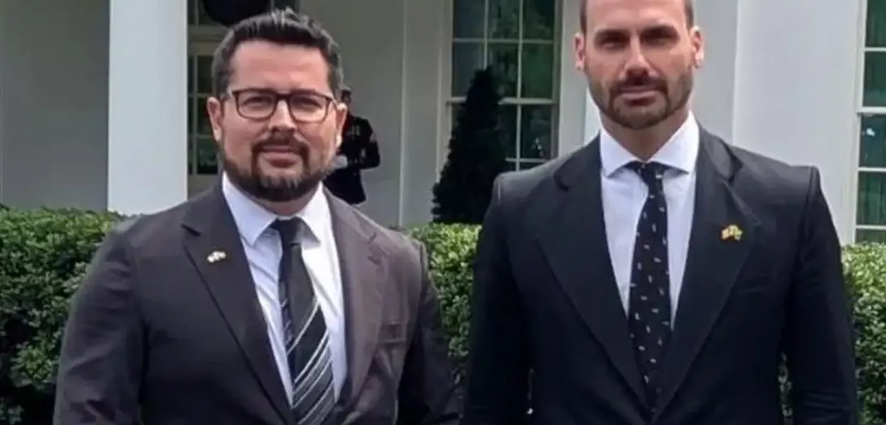 Paulo Figueiredo e Eduardo Bolsonaro
