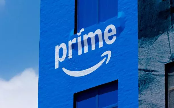 Propaganda do Amazon Prime em prédio em San Diego, no Estado norte-americano da Califórnia - 22/07/2025