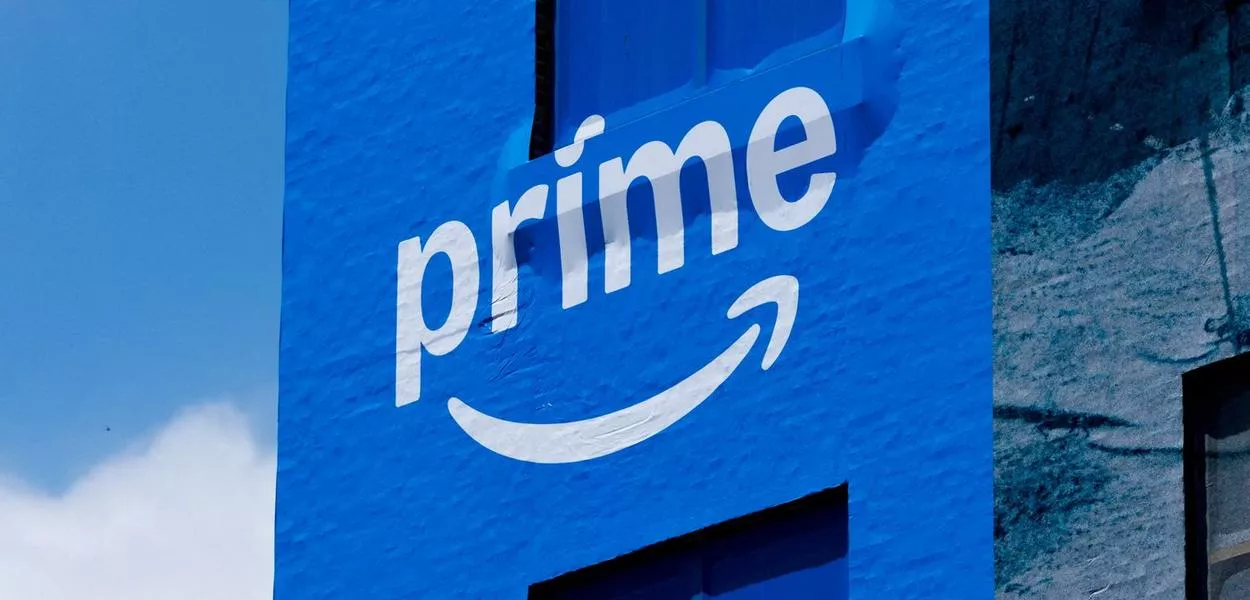 Propaganda do Amazon Prime em prédio em San Diego, no Estado norte-americano da Califórnia - 22/07/2025
