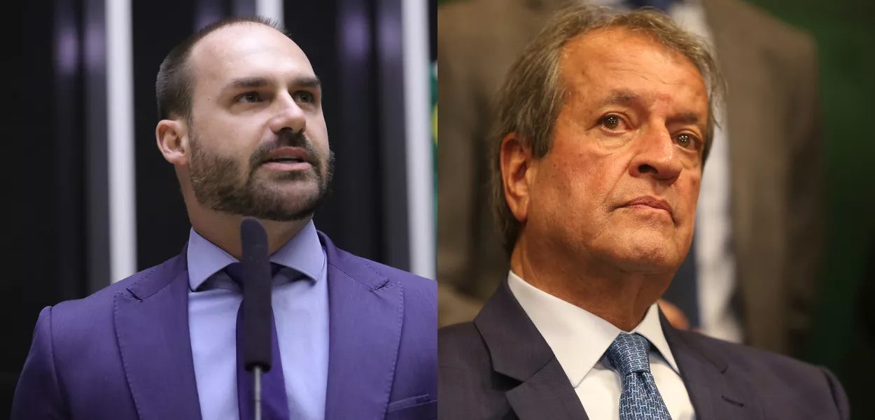 Eduardo Bolsonaro e Valdemar Costa Neto
