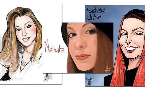 Nathalia Urban, retratada pelos chargistas do 247
