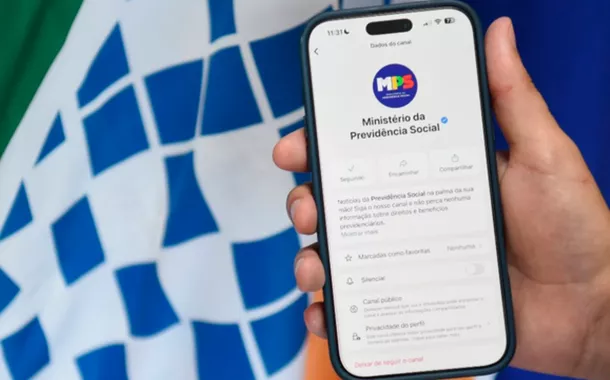 Canal do Ministério da Previdência Social no WhatsApp
