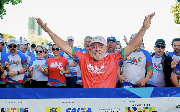 Presidente Lula participa de corrida celebratória do MEC em Brasília-DF