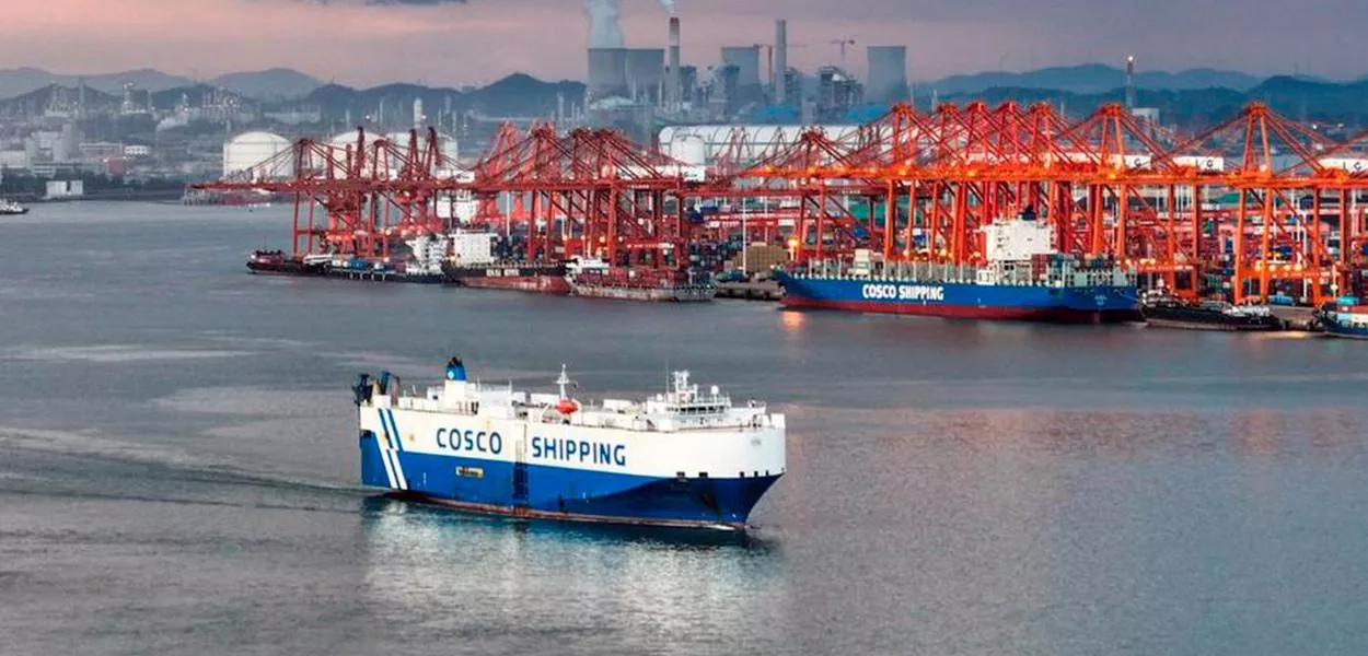 Volume de carga do corredor comercial da China salta 70,3% nos primeiros três trimestres