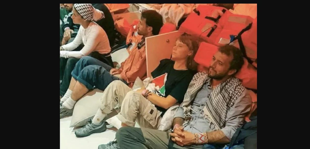 Greta Thunberg e Thiago Ávila, sequestrados por Israel