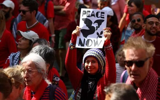 Manifestação pró-Palestina