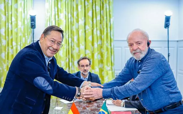 Lula se reúne com presidente da Bolívia, Luis Arce, em Brasília