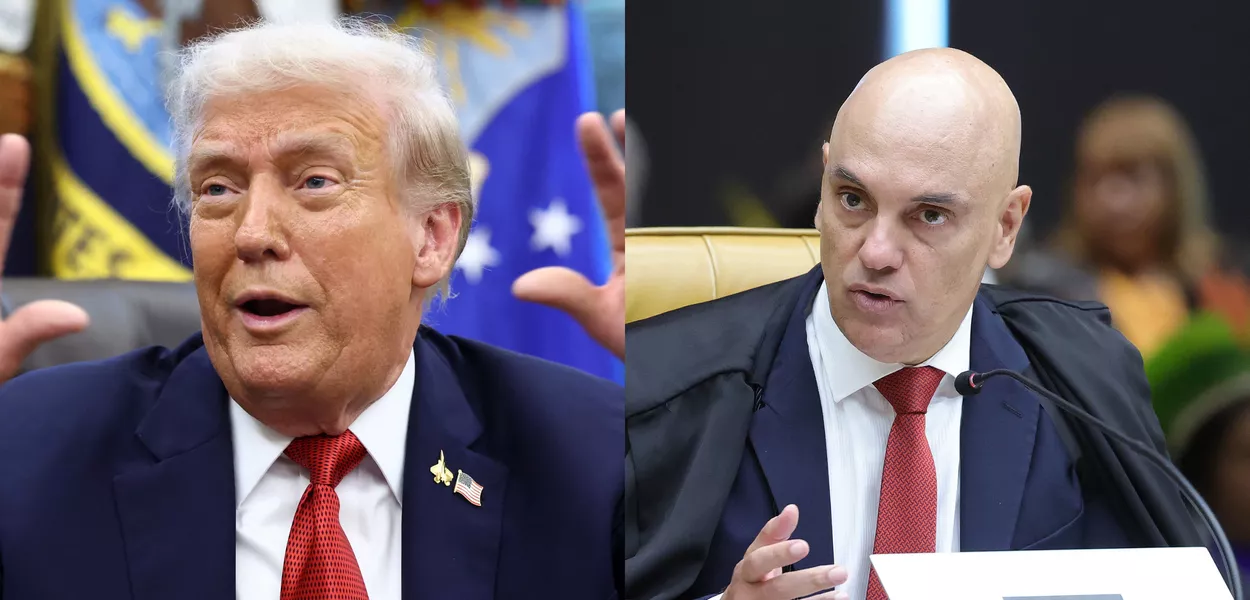 Donald Trump e Alexandre de Moraes