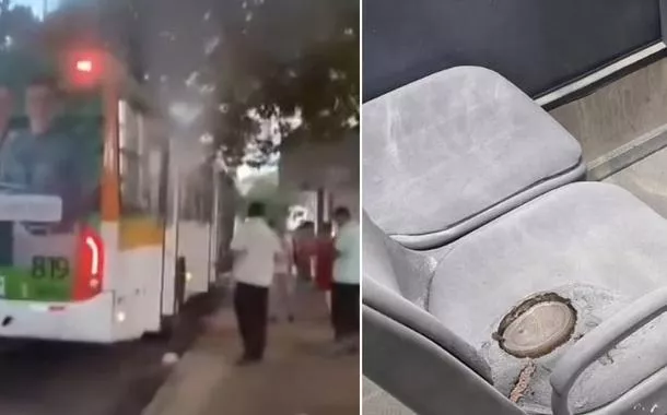 Criminosos incendeiam ônibus no Recife e deixam carta a Raquel Lyra denunciando corrupção no Presídio de Igarassu