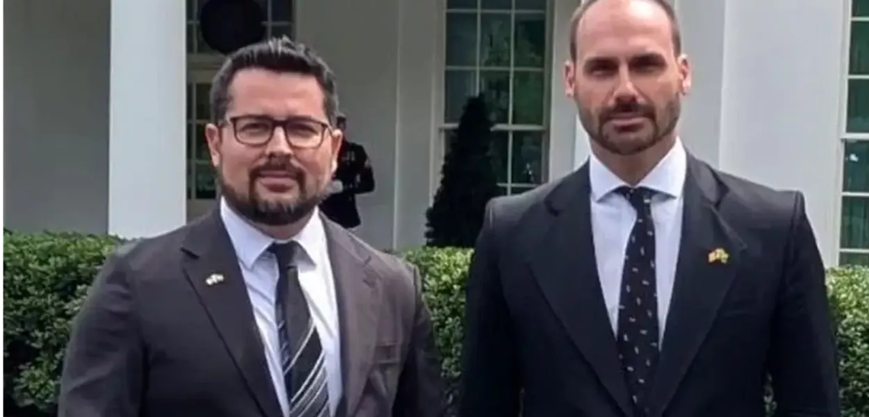 Paulo Figueiredo e Eduardo Bolsonaro