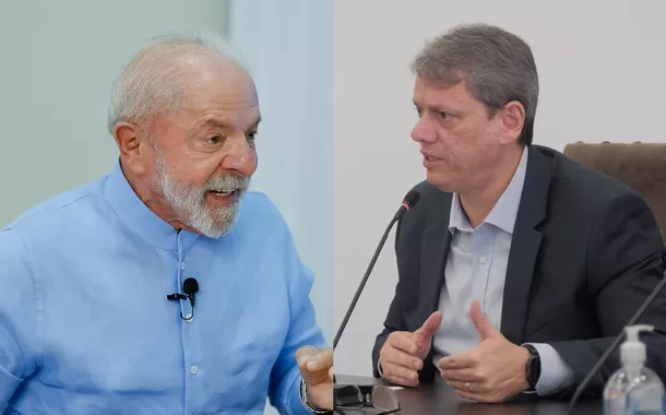Lula e Tarcísio de Freitas