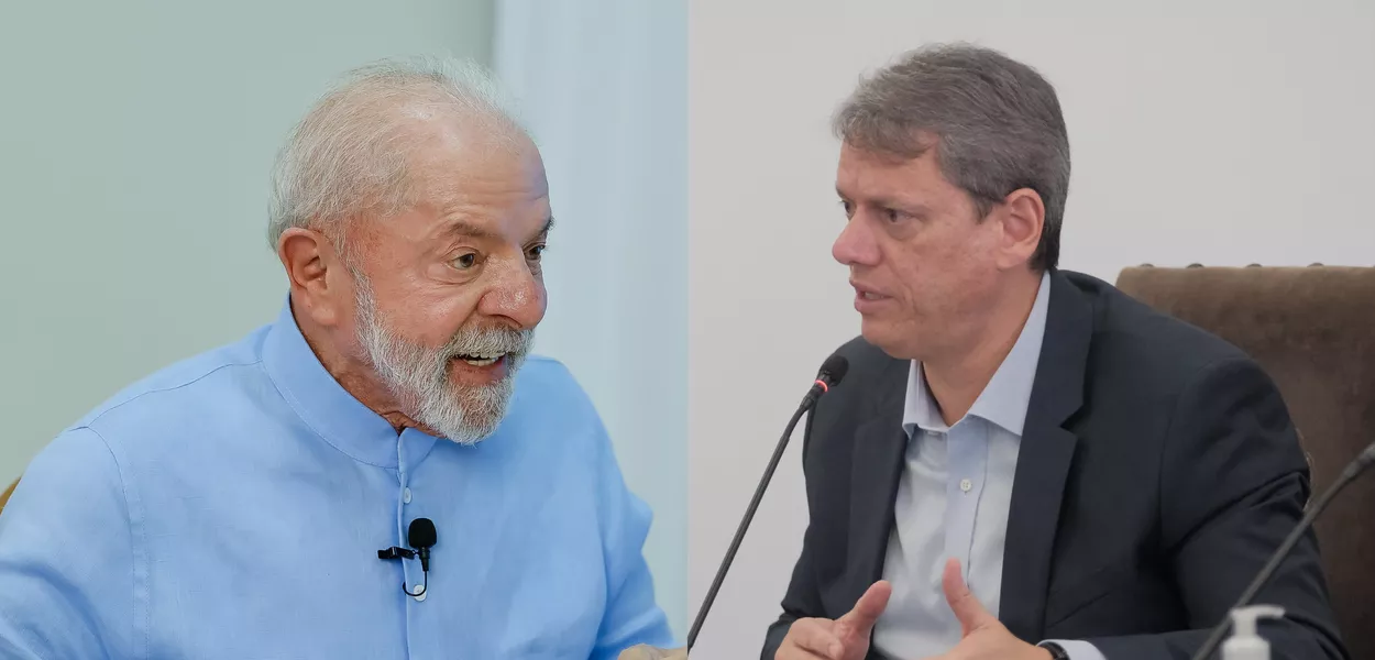 Lula e Tarcísio de Freitas