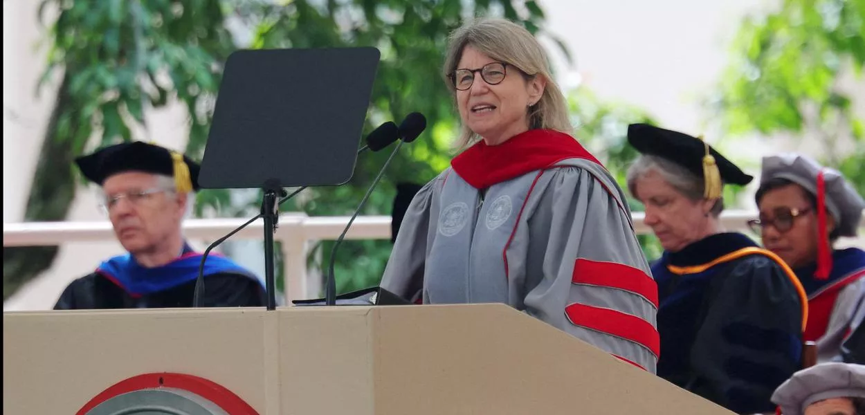 A presidente do MIT, Sally Kornbluth