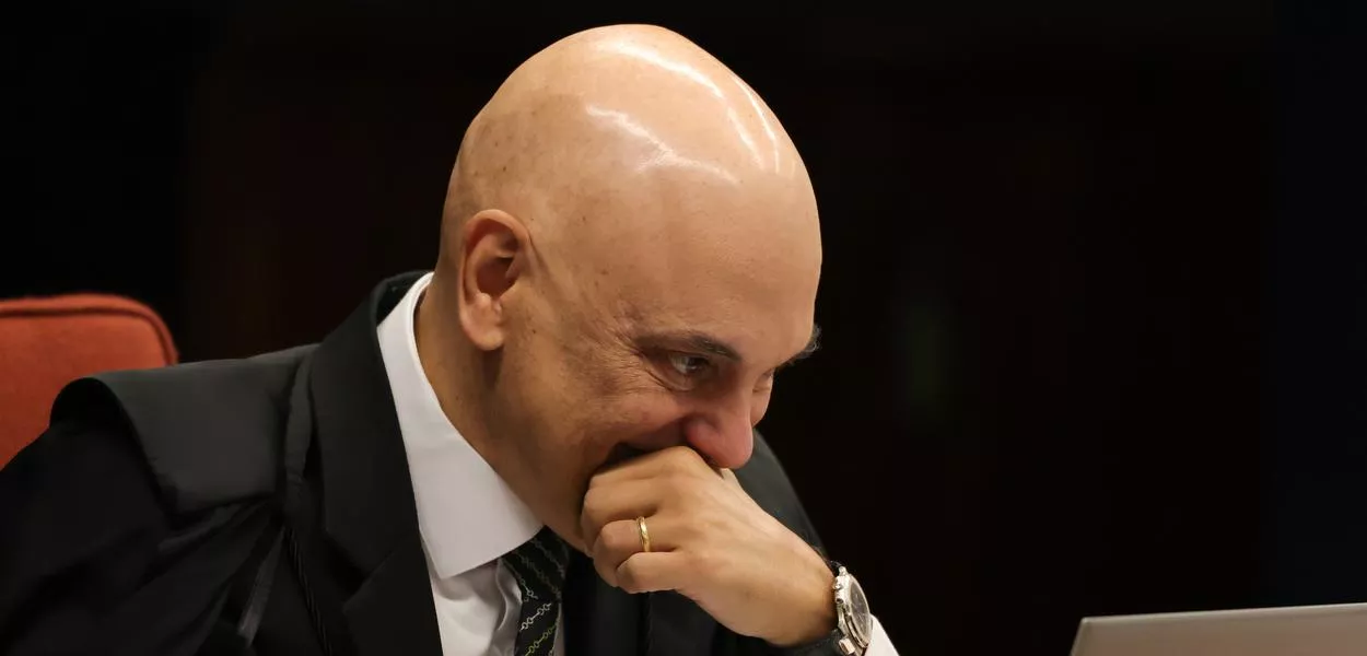 Brasília (DF) - 10/09/2025 - O ministro Alexandre de Moraes, na primeira turma do STF, durante o julgamento de Jair Bolsonaro