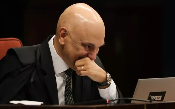 Brasília (DF) - 10/09/2025 - O ministro Alexandre de Moraes, na primeira turma do STF, durante o julgamento de Jair Bolsonaro