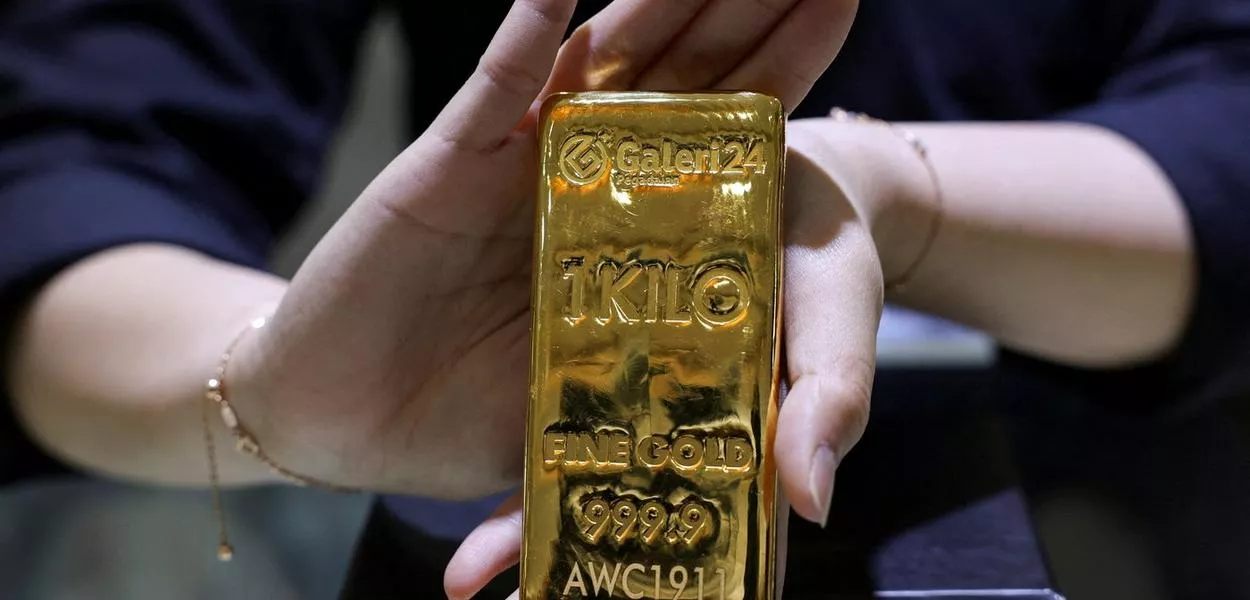 Barra de ouro de um quilo - 09/10/2025